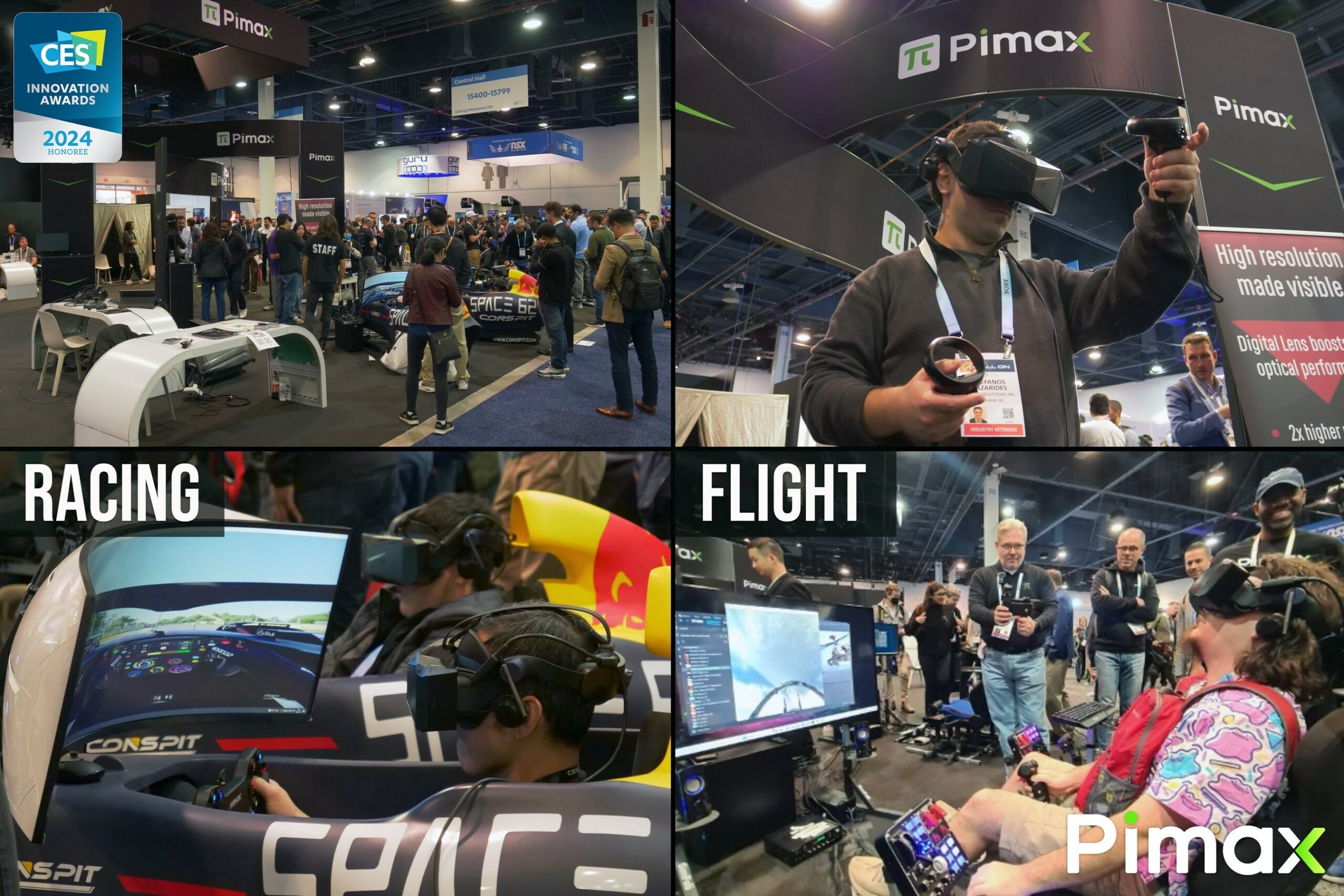 Image of Pimax kiosk at CES 2024
